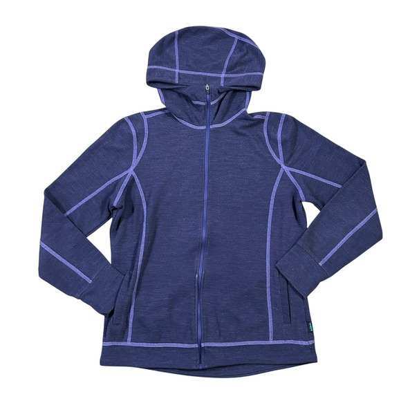 Kuhl Fleece Jacket Hoodie Full Zip Womens S Purple Outdoor Hiking Travel - Picture 1 of 8